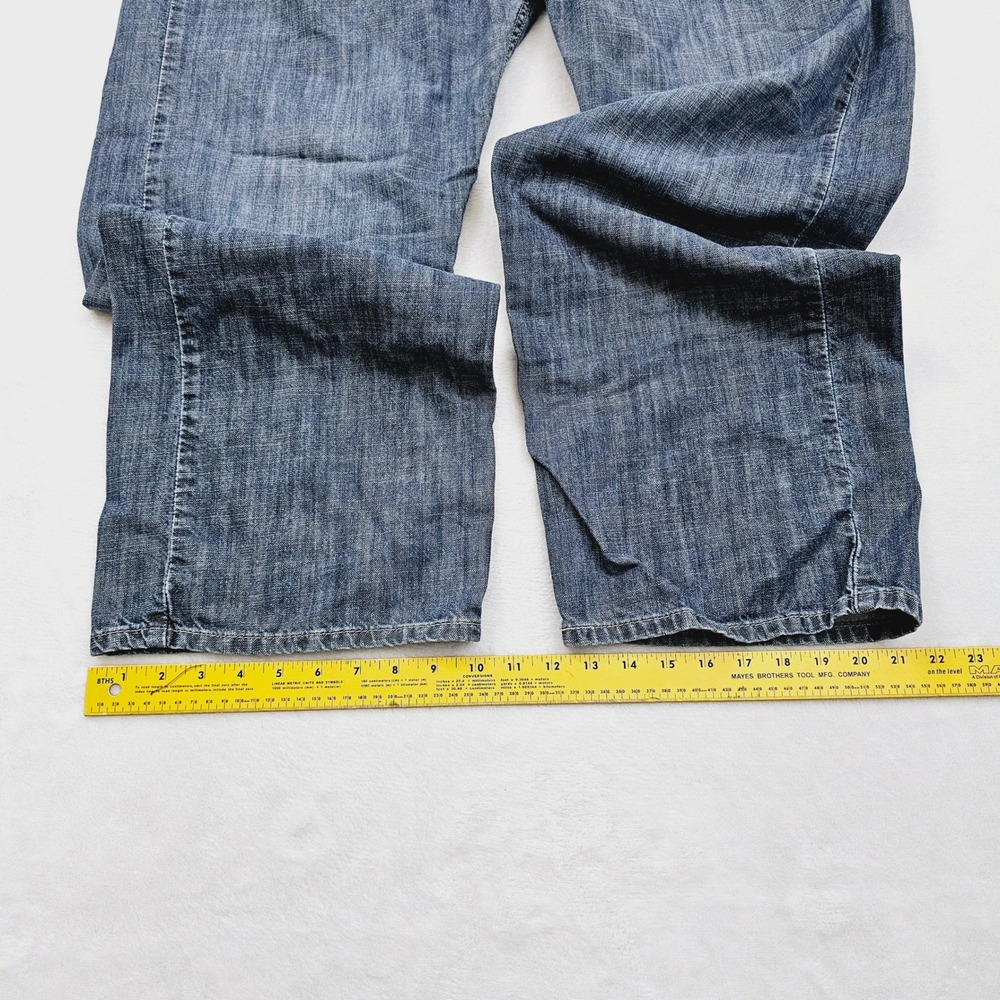 Levi's 569 Loose Straight Jeans Mens 44x31 Blue Medium Wash Denim Baggy Skater - Picture 7 of 11
